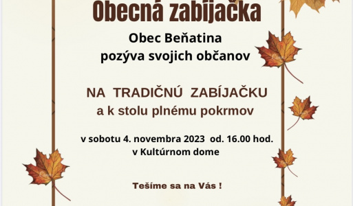 Obecná zabíjačka, 4.11.2023  