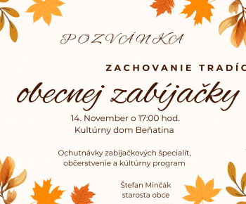 Aktuality / Zachovanie tradície Obecnej zabíjačky  - foto