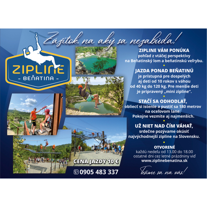 ZIPLINE  BEŇATINA 